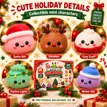 Christmas Mini Squishies Advent Calendar 2026 – 24-Day Dumpling Squishy Toy Countdown for Kids